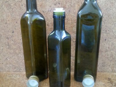 Olaj -Ecet, Juice üvegpalack & kiöntős csavarzár